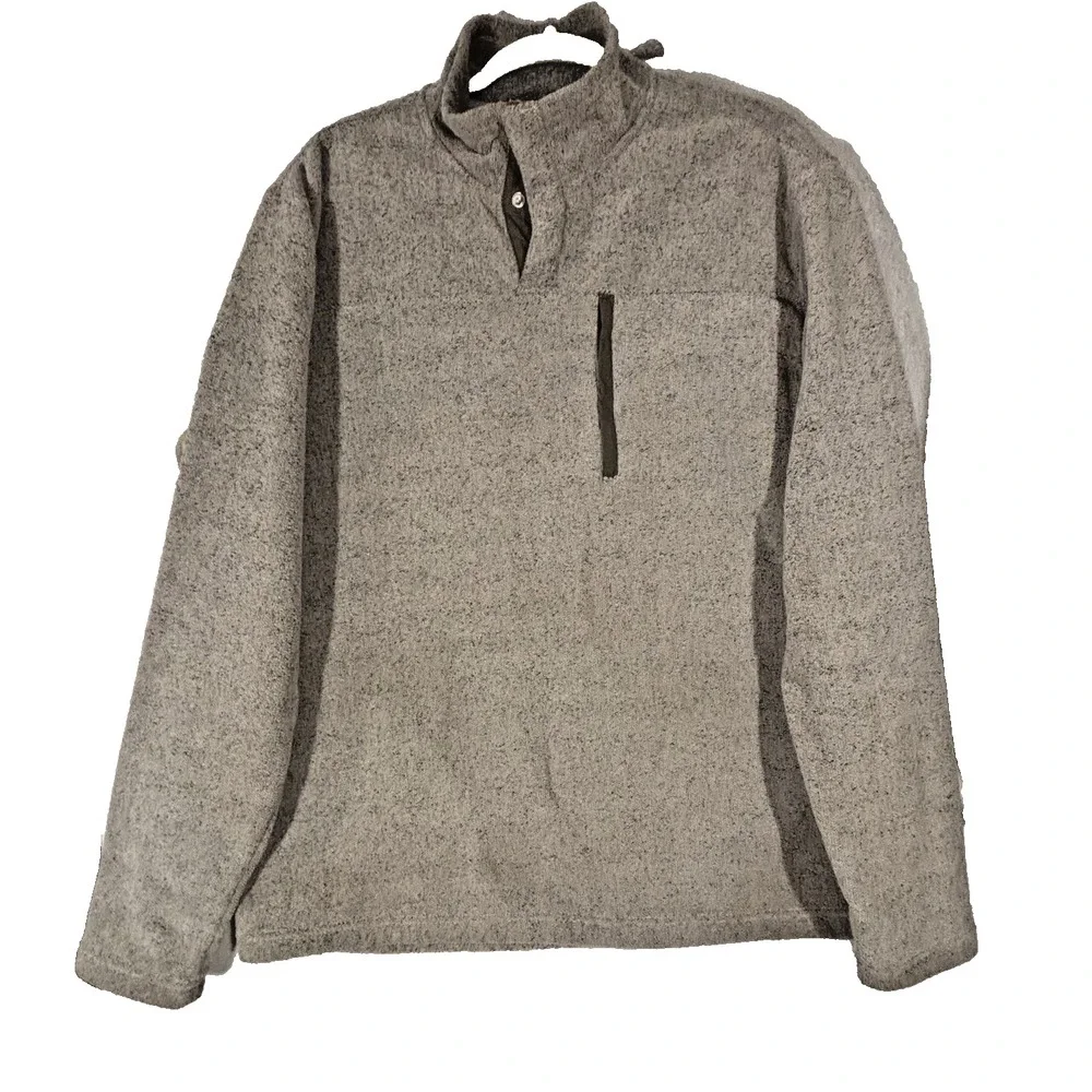 Eastern Mountain Sports Mens Large Gray Fleece Pullover